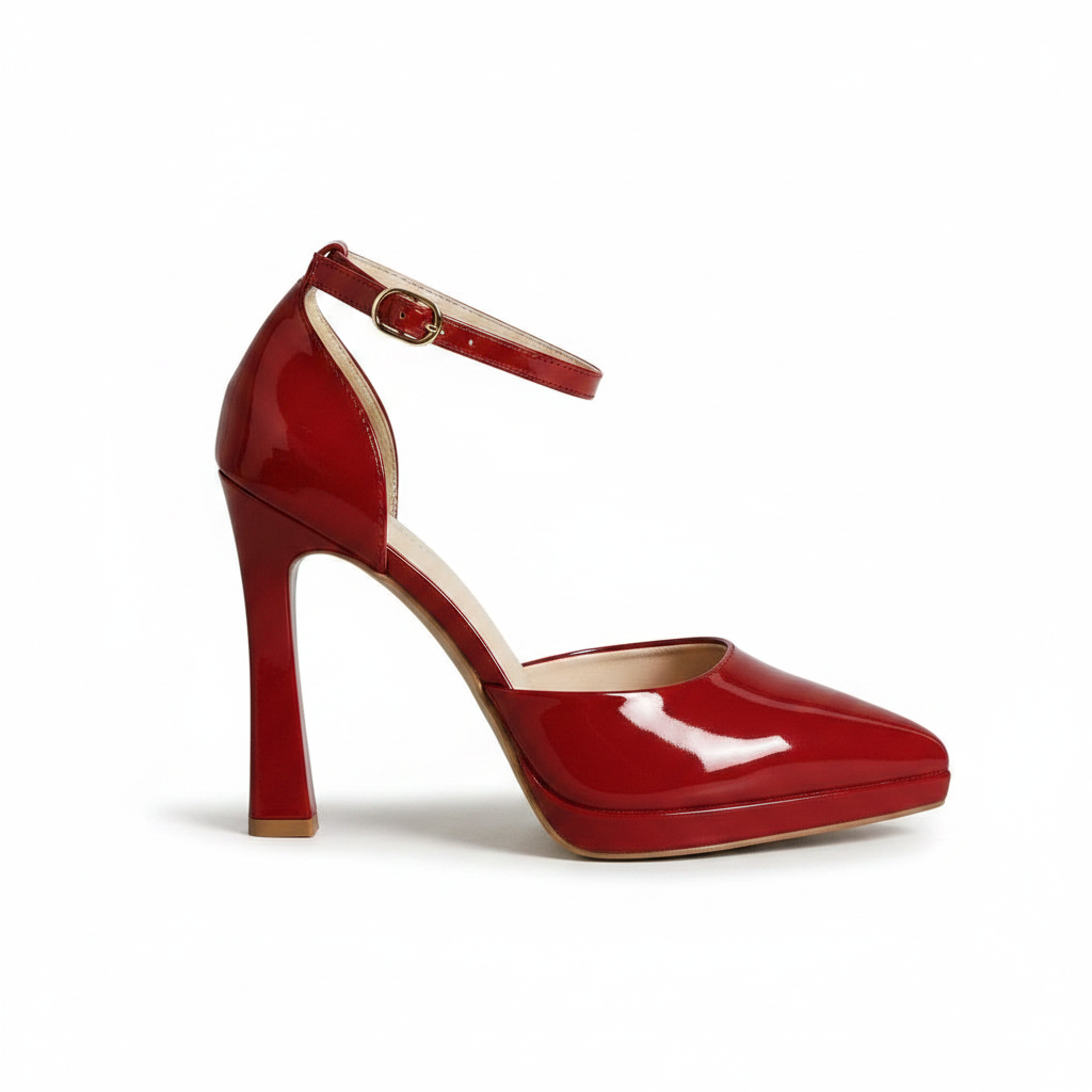 Evette | Women's Leather Block Heel Pumps