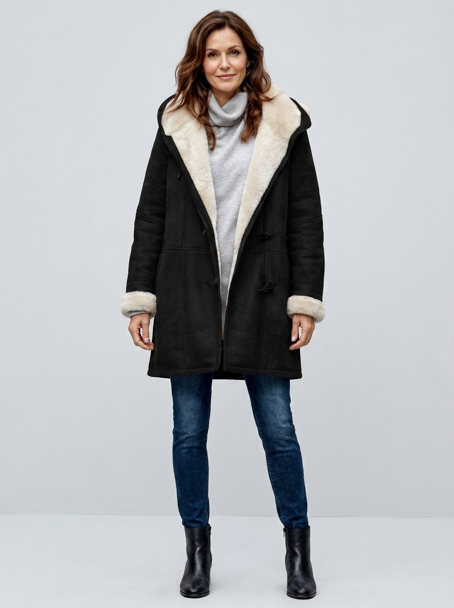 Guenievre | Women's Hooded Sherpa-Lined Winter Coat