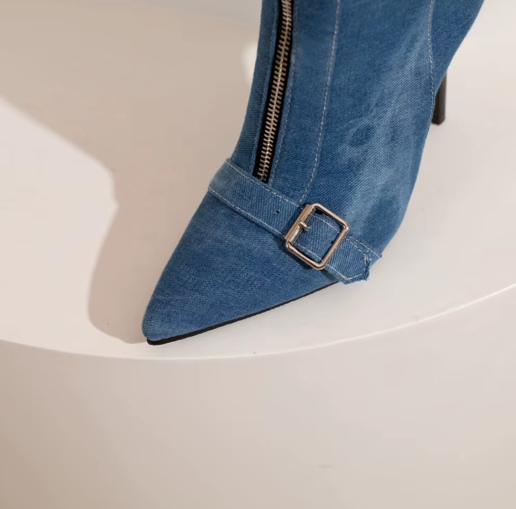 Zia | Women's Buckle Strap High Heel Booties