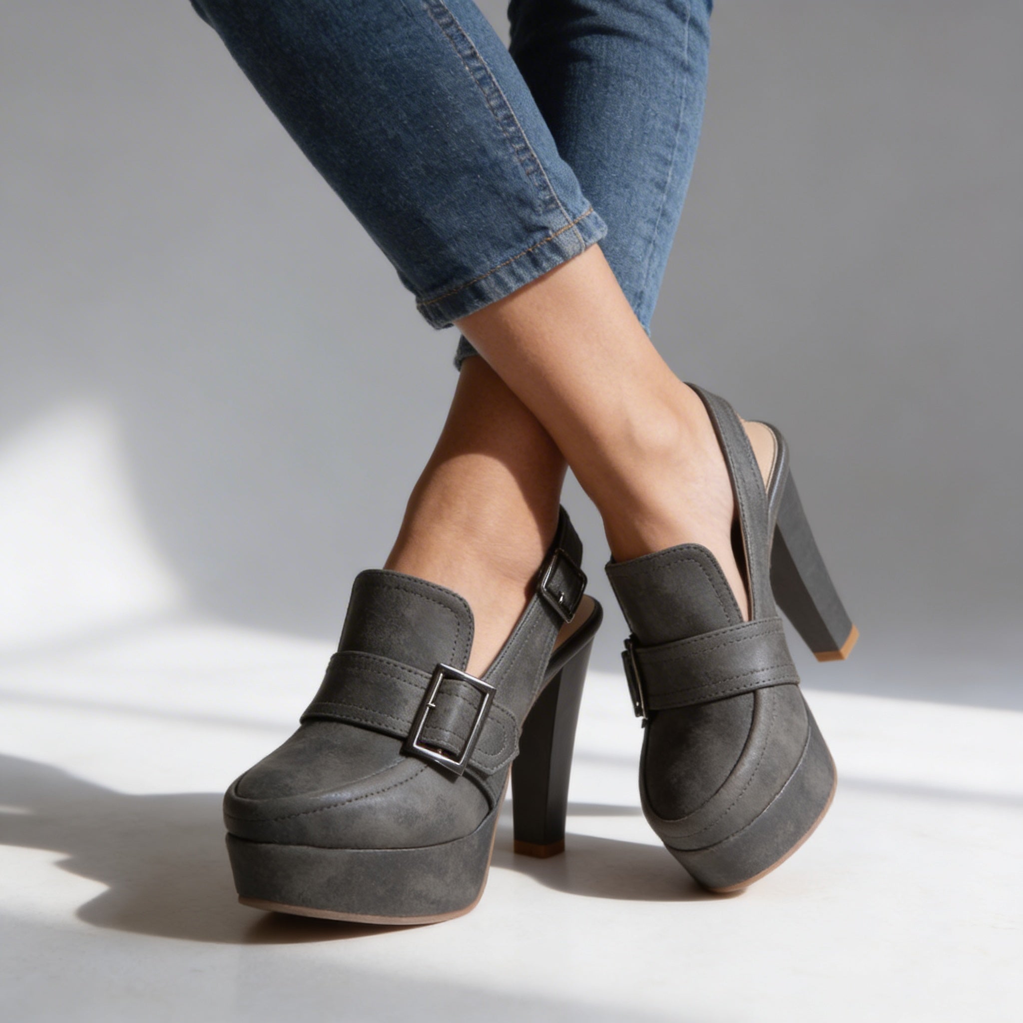 Anneliese | Women's Platform Block Heel Slingback
