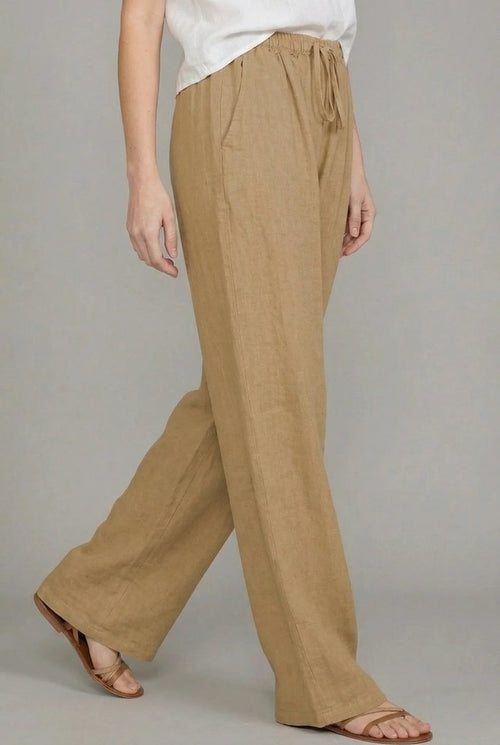 Anora | Women's Wide Leg Drawstring Elastic Waist Pants