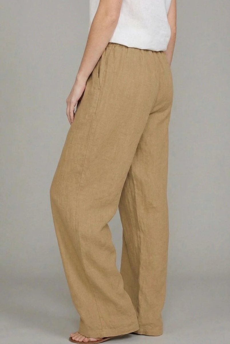 Anora | Women's Wide Leg Drawstring Elastic Waist Pants