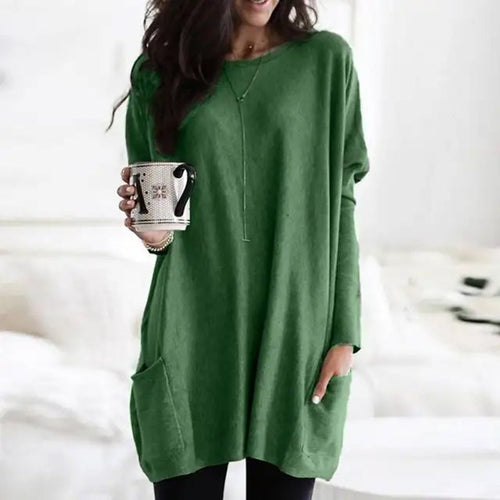 Briella | Women's Oversized Long Sleeve Tunic with Pockets