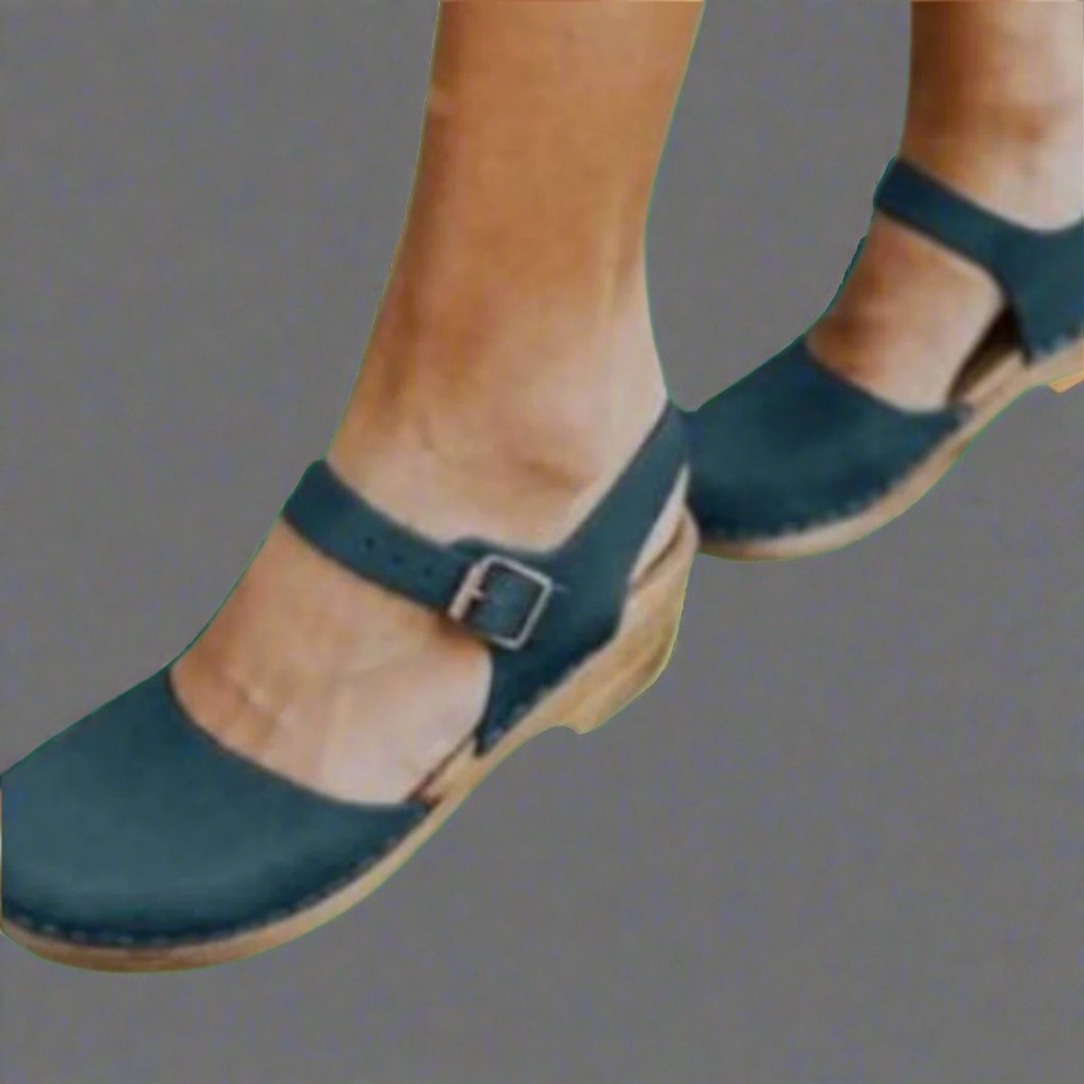 Britta | Women's Platform Clog Ankle Strap Heel