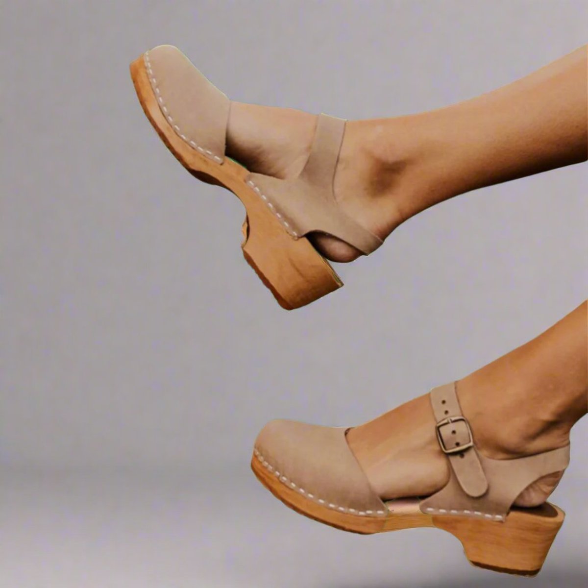 Britta | Women's Platform Clog Ankle Strap Heel