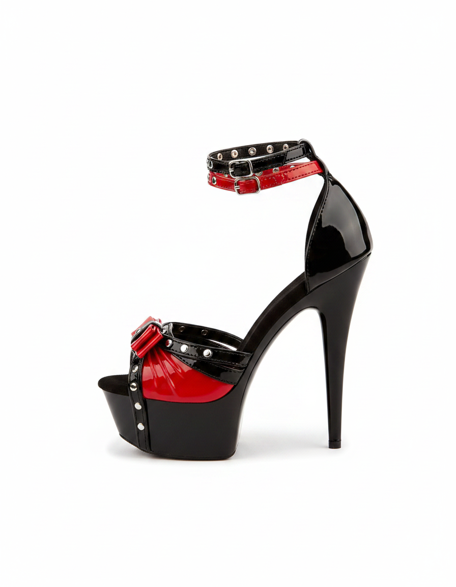 Cadell | Women's Rivet Platform Heeled Sandals