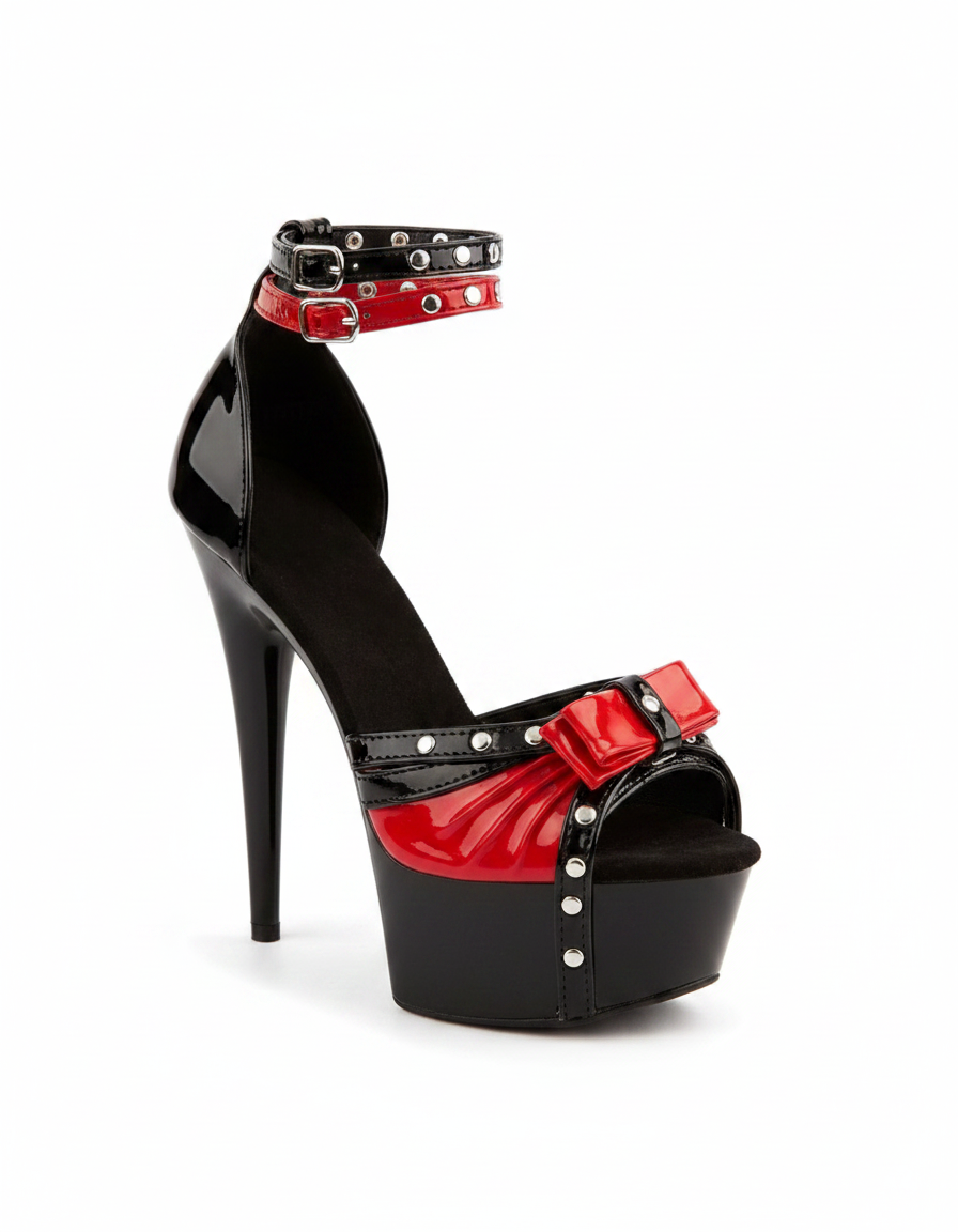 Cadell | Women's Rivet Platform Heeled Sandals