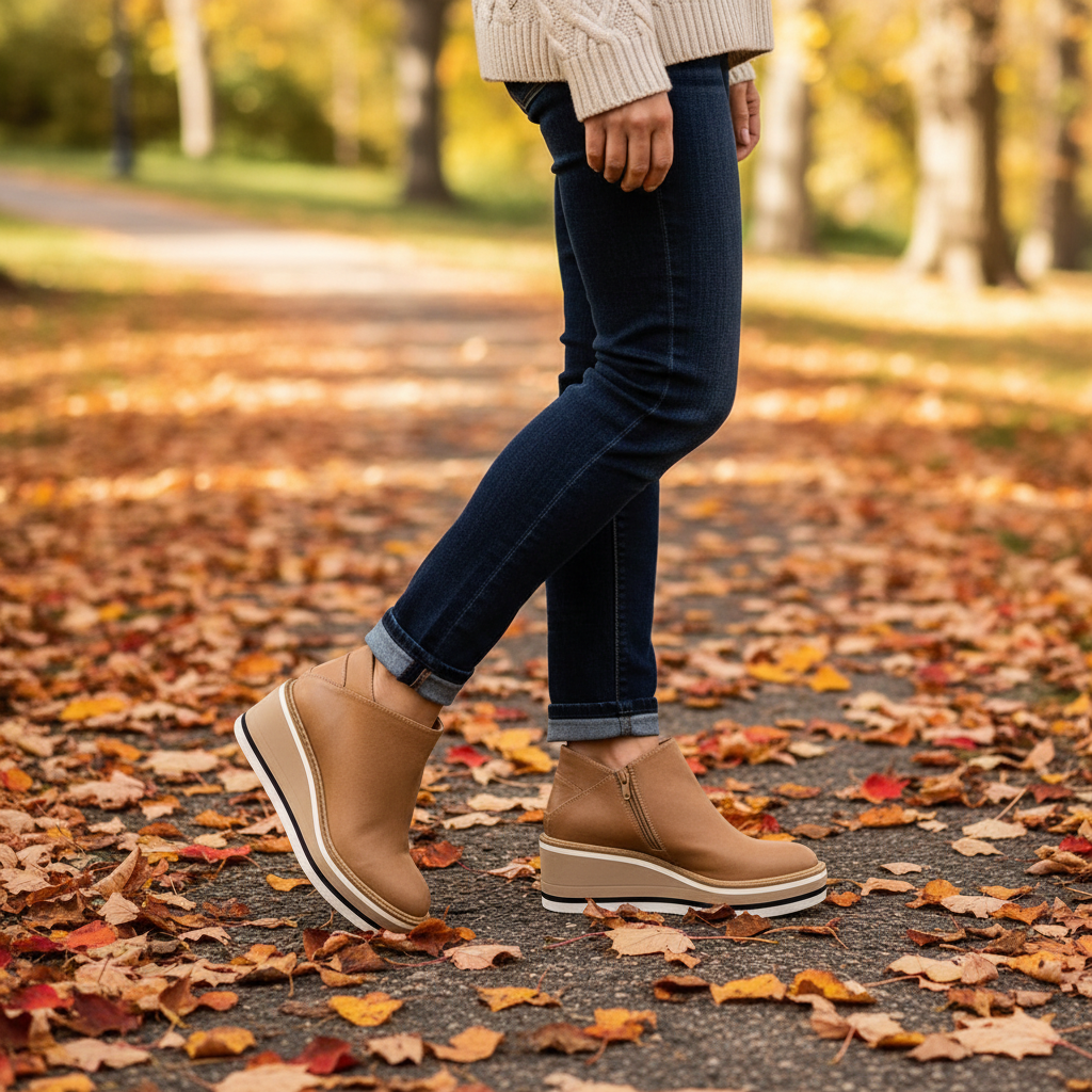 Cara | Women's Chelsea Block Heel Ankle Boots