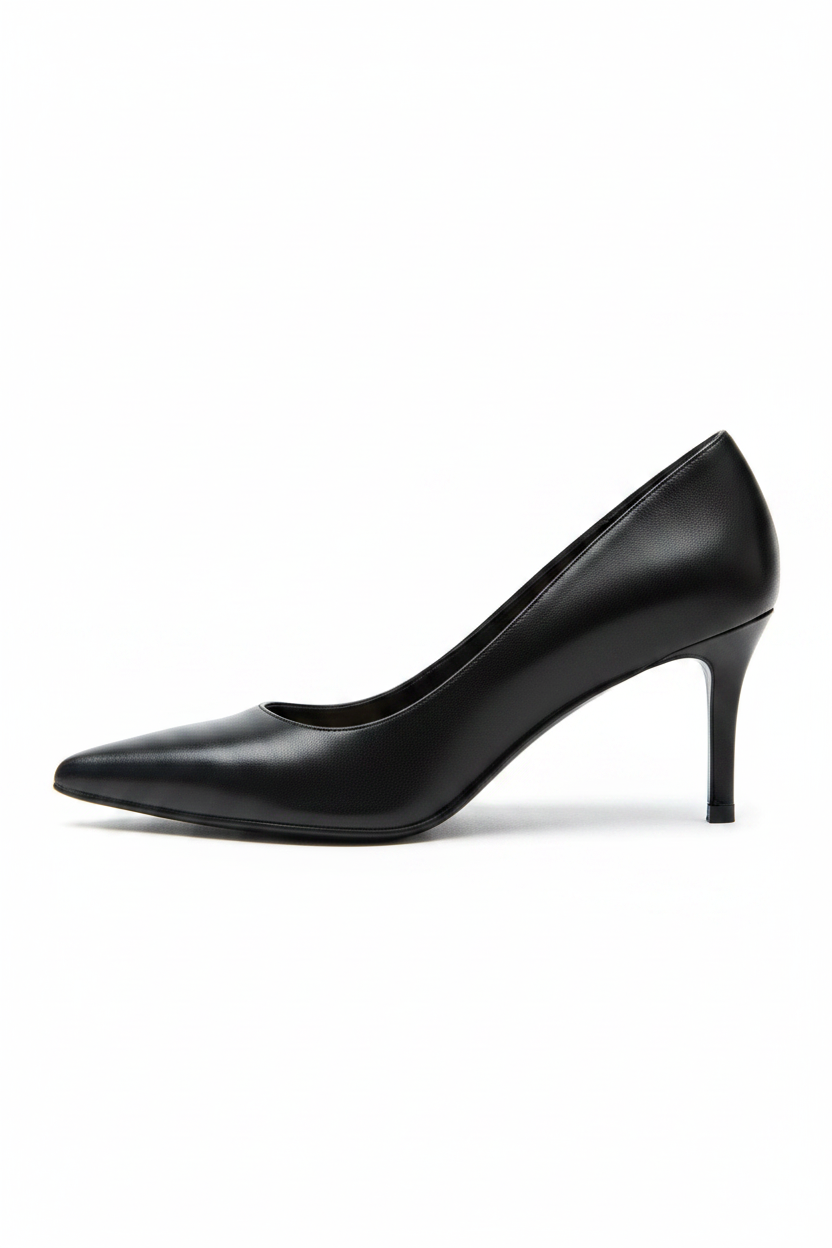 Caroline | Women's Suede Pointed Toe Kitten Heels