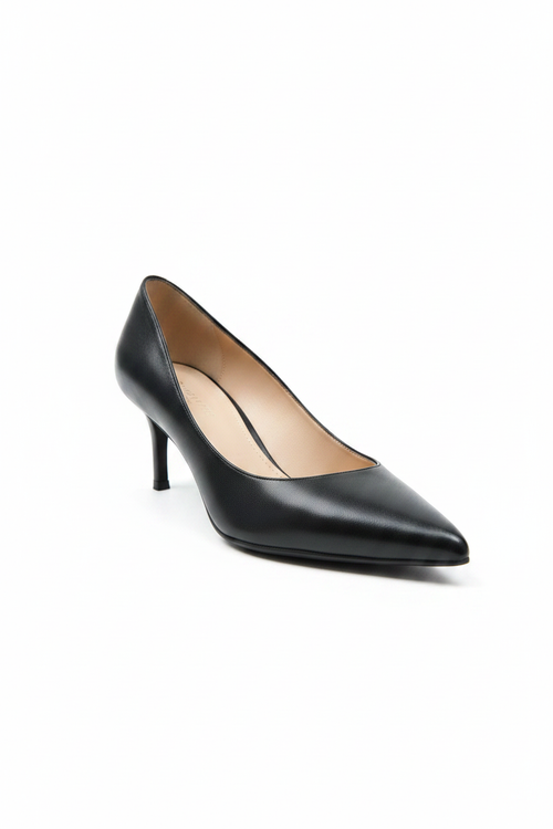 Caroline | Women's Suede Pointed Toe Kitten Heels
