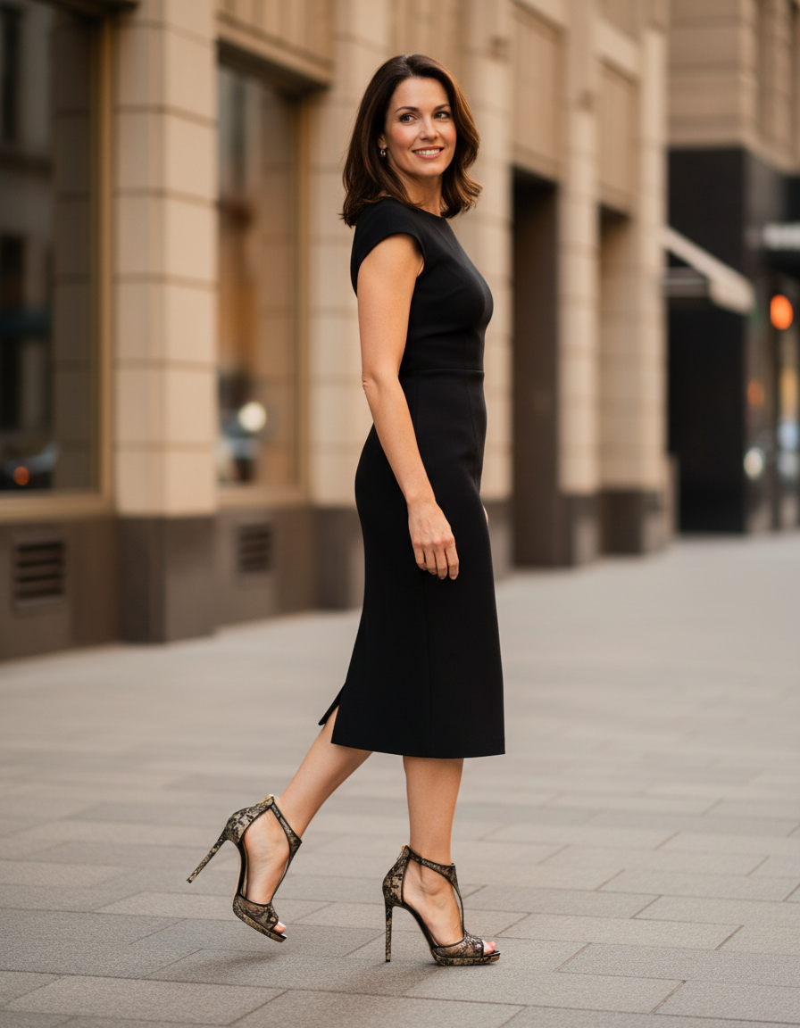 Celia | Women's Lace Strappy Heeled Sandals