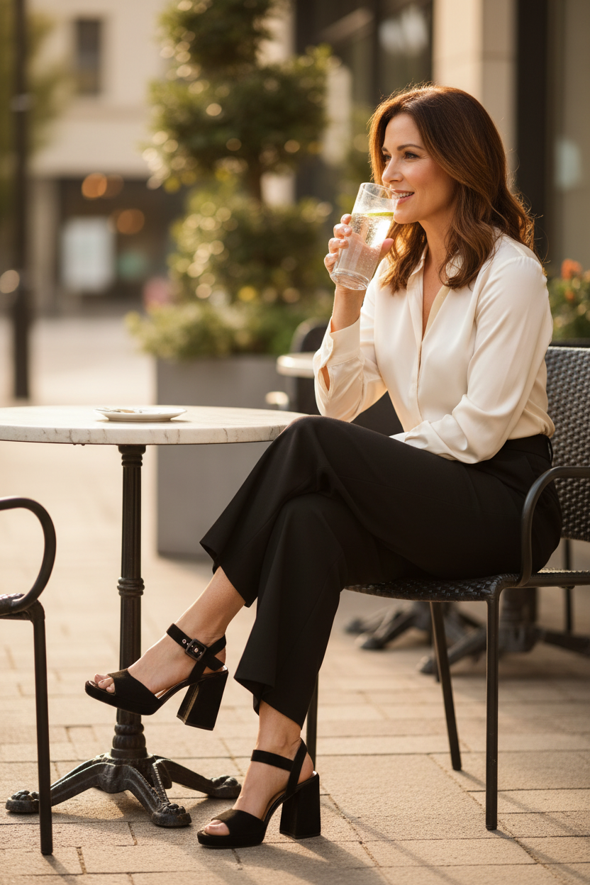 Chiara | Women's Leather Pointed Toe Pumps in Black