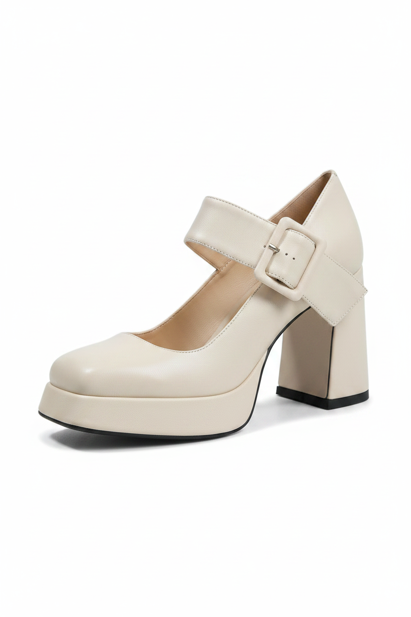 Claudia | Women's Pointed Toe Kitten Heel Pumps in White