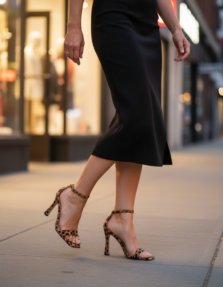 Evalisse | Women's Open Toe Block Heel Pumps