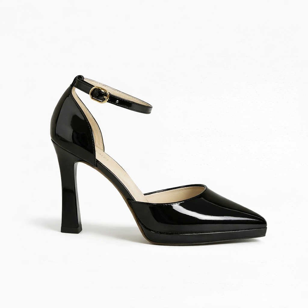 Evette | Women's Leather Block Heel Pumps