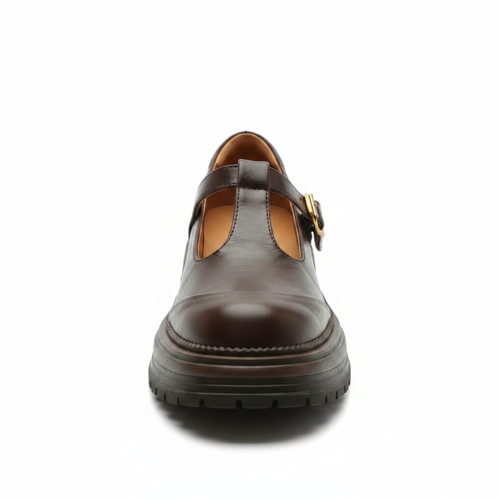 Farisse | Women's T-Bar Mary Jane Block Heels