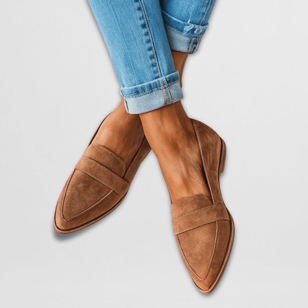 Fiona | Women's Pointed Toe Slip-On Flat Loafer