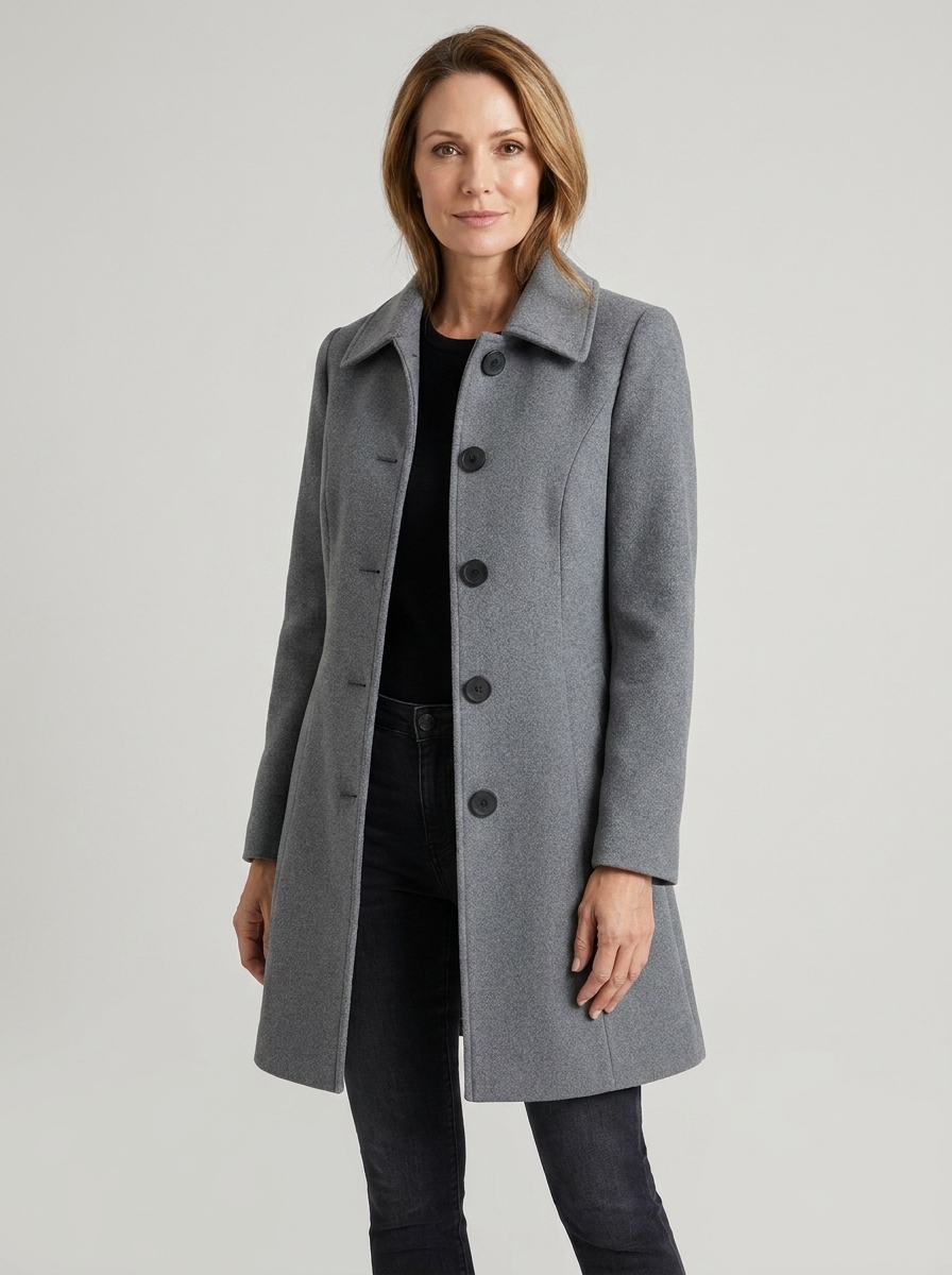Florianne | Women's Single-Breasted Wool Winter Coat