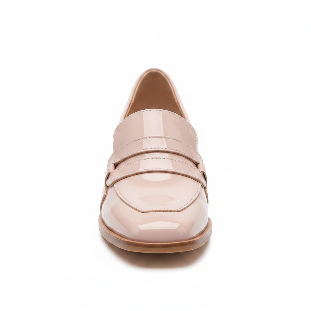 Lena | Women's Metallic Block Heel Moccasin Loafers