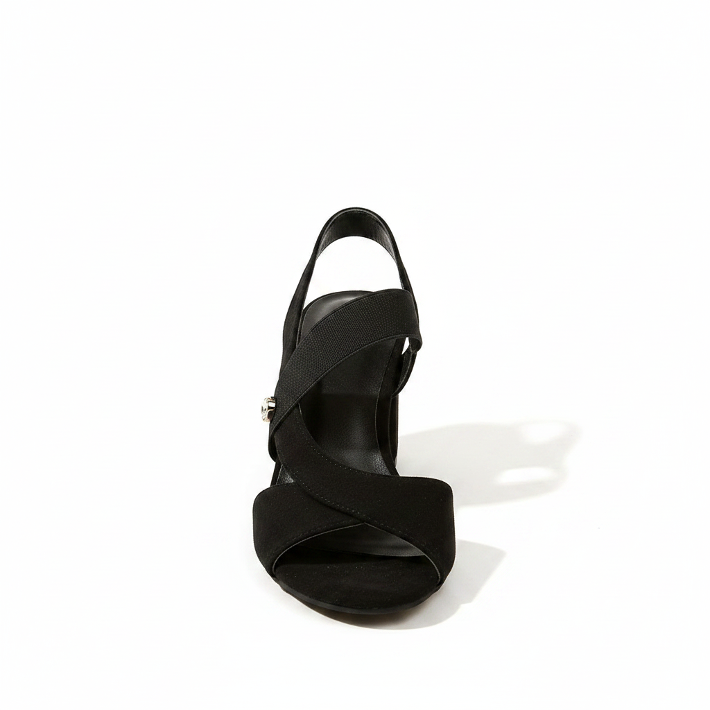 Linda | Women's Open Toe Block Heel Pumps