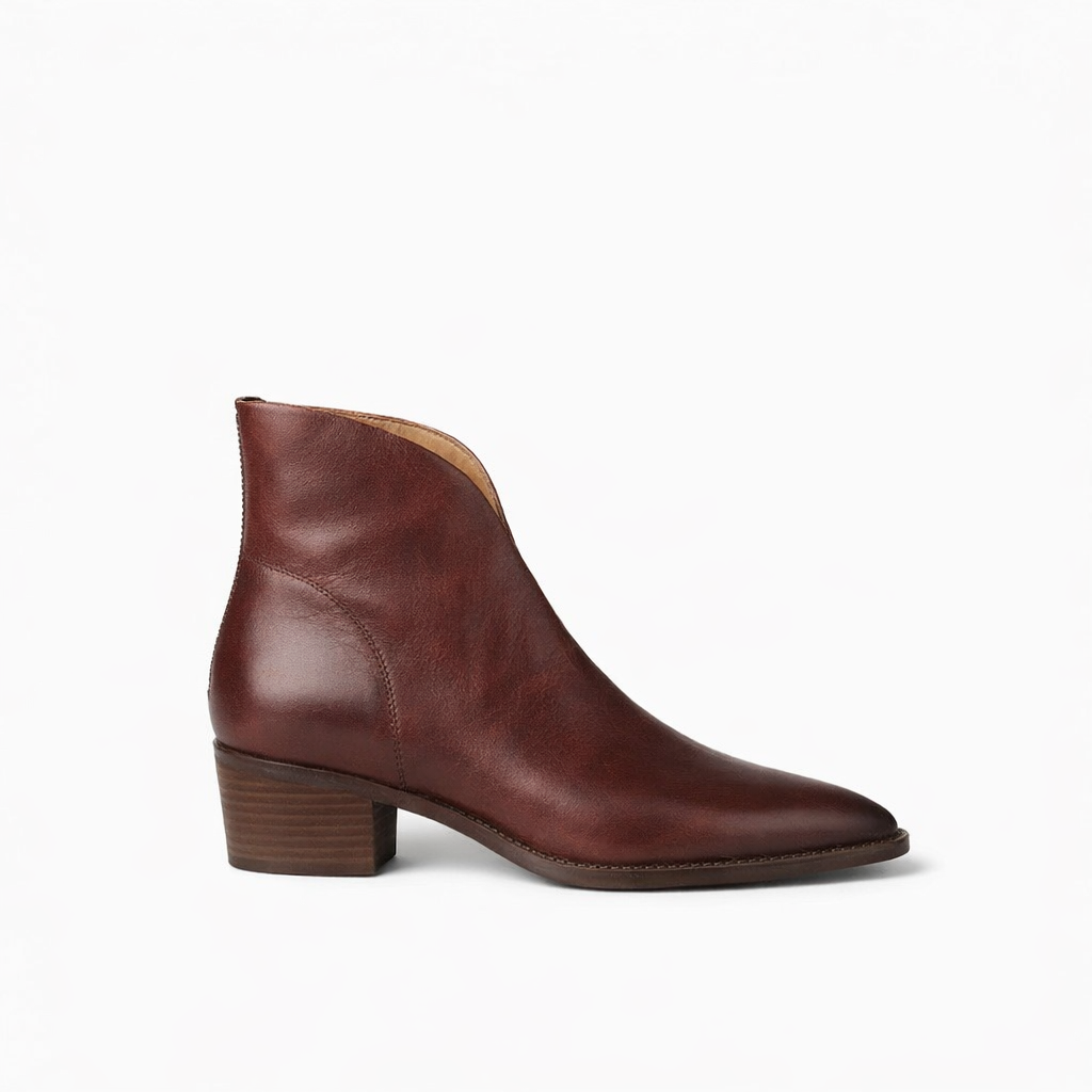 Lissie | Women's Square Toe Block Heel Ankle Boots