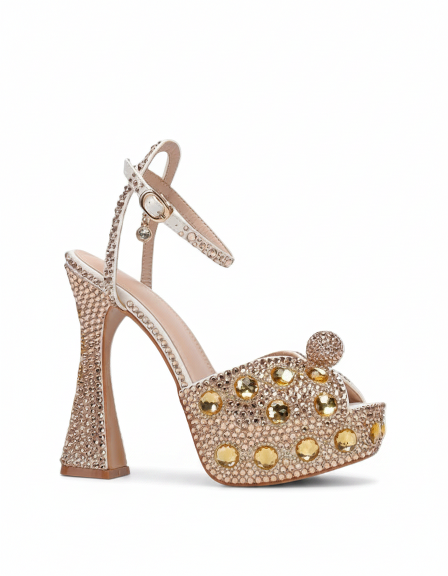 Liviana | Women's Satin Strap Pumps in White