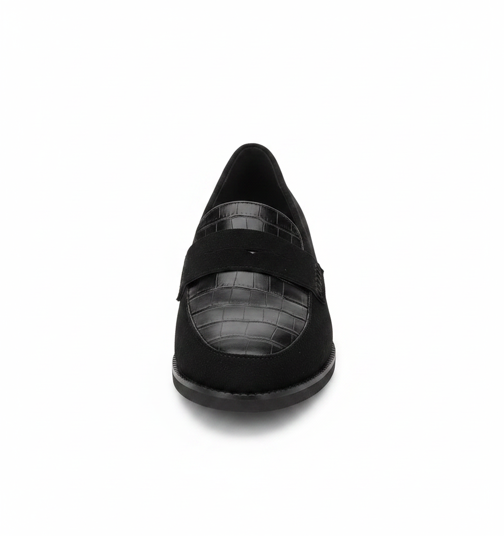 Mariluz | Women's Leather Slip-On Loafers