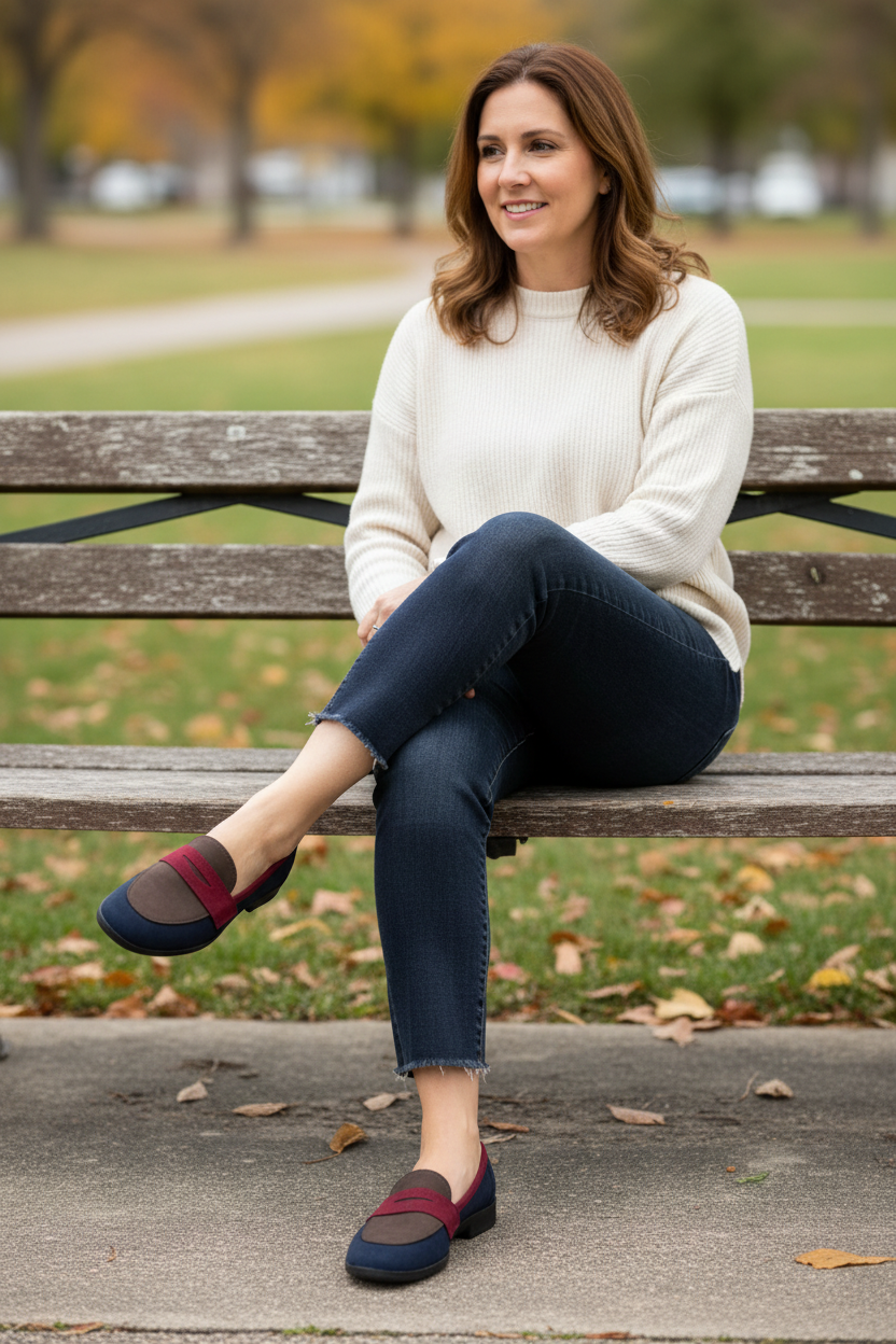 Mirabel | Women's Color Block Slip-On Loafers