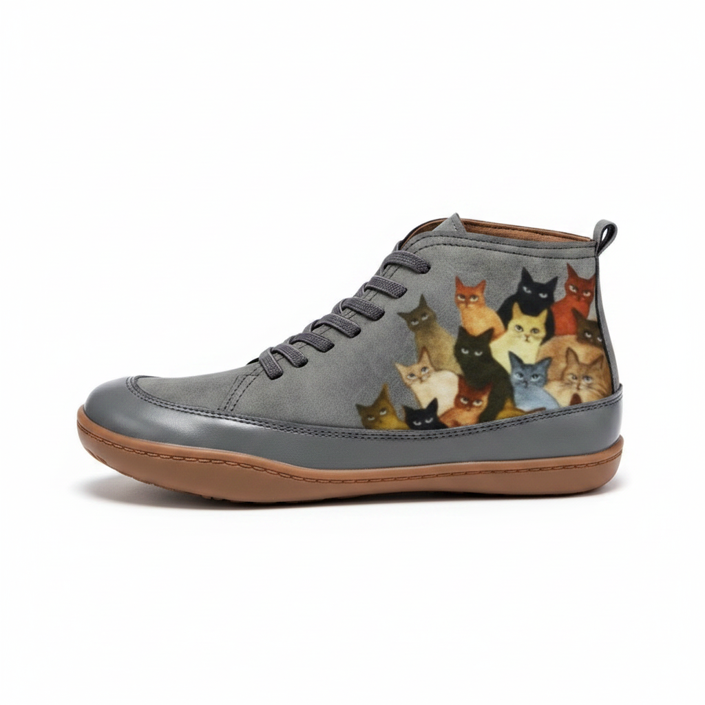 Nyrra | Women's Wide Fit Zip-Up Ankle Boots