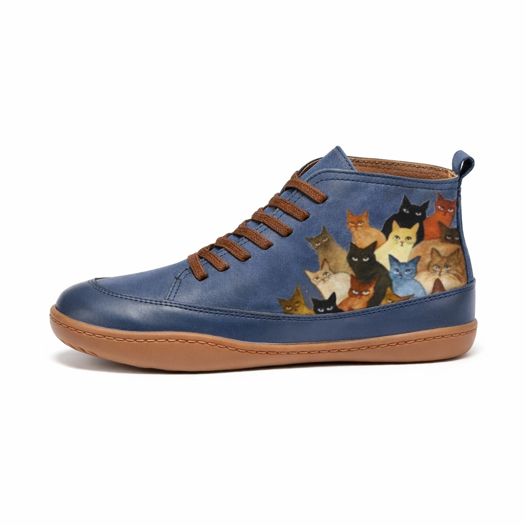 Nyrra | Women's Wide Fit Zip-Up Ankle Boots