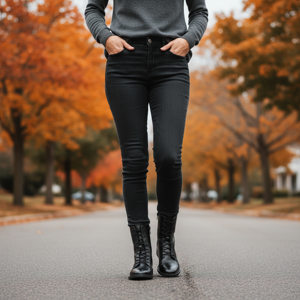 Rosalyndra | Women's Block Heel Lace-Up Ankle Boots