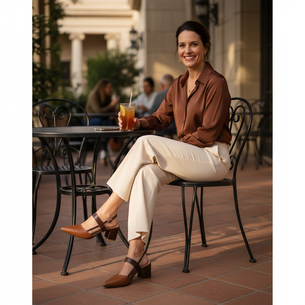 Sandrine | Women's Block Heel Strappy Sandals