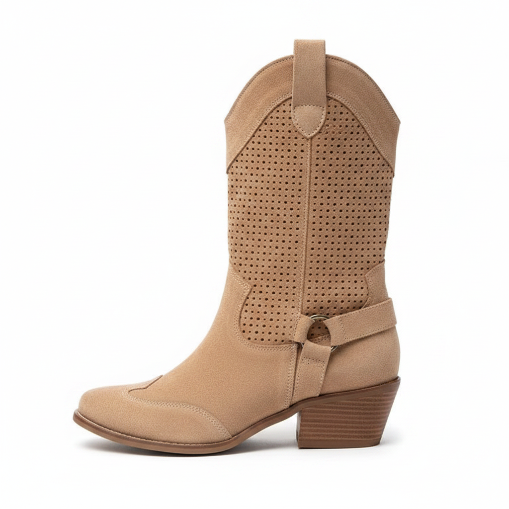 Taren | Women's Block Heel Side Zip Ankle Boots