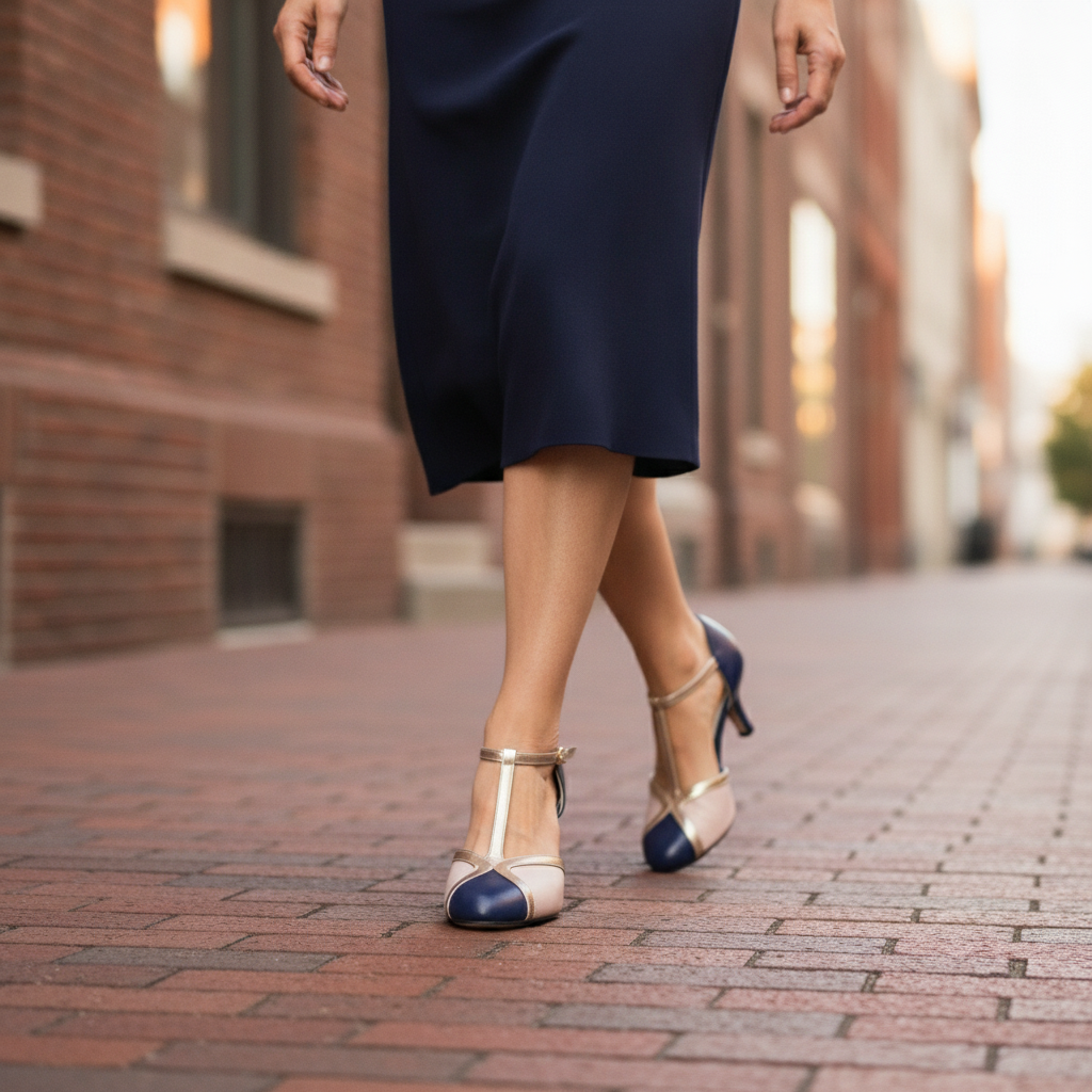 Tazariah | Women's T-Strap Block Heel Sandals