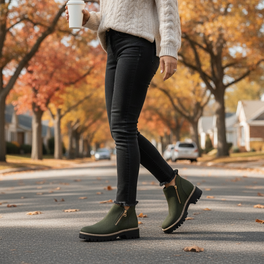 Thalyanna | Women's Comfort Lace-Up Wide Ankle Boots