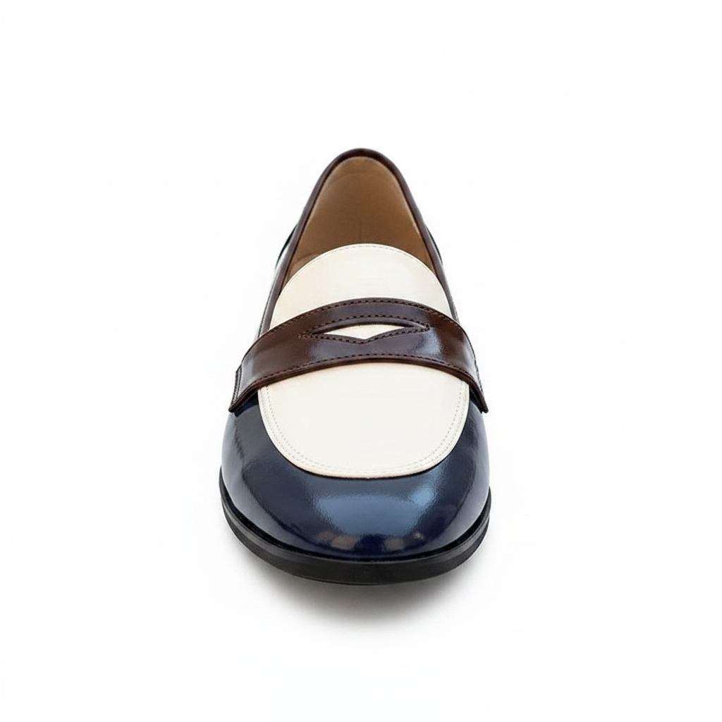 Vivienne | Women's Two-Tone Pointed Toe Loafers