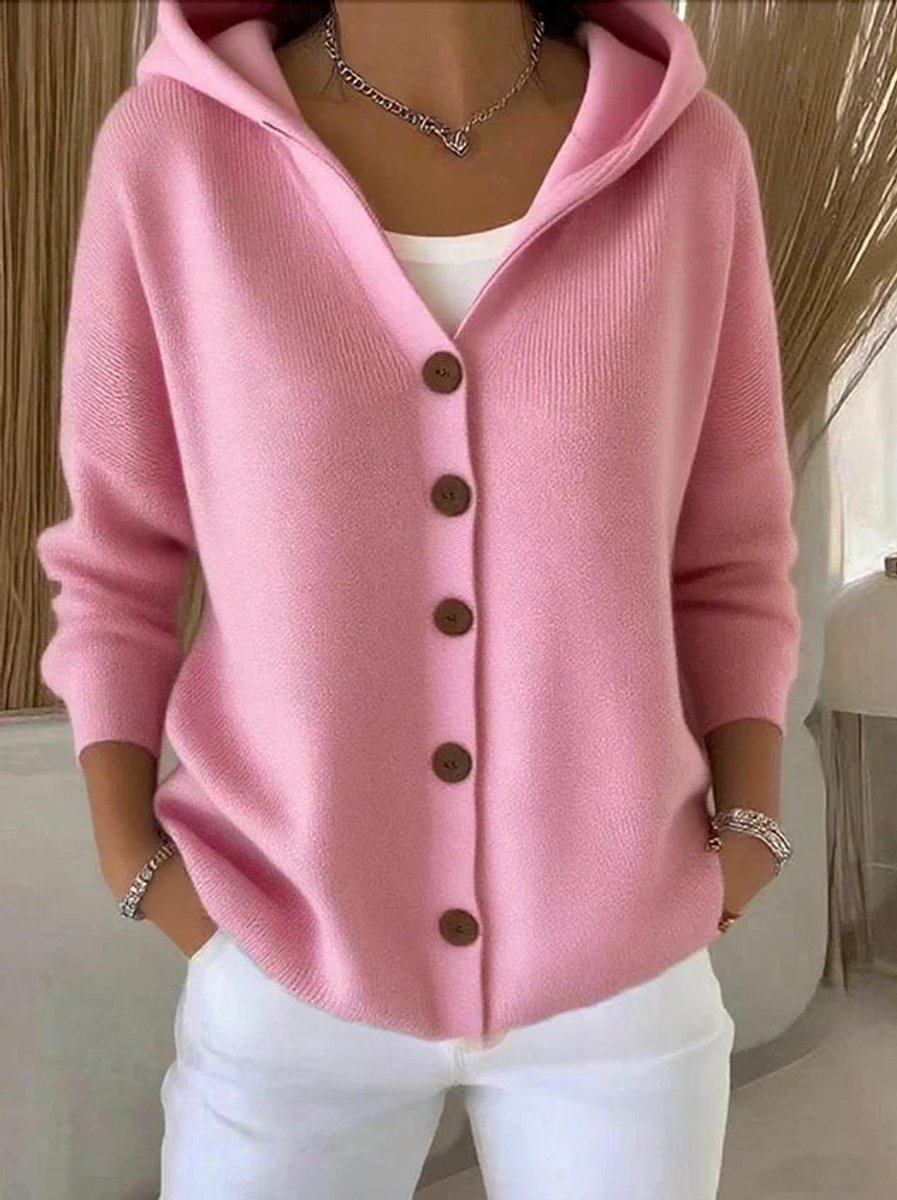 Lucille hooded knit cardigan detail, original product reference