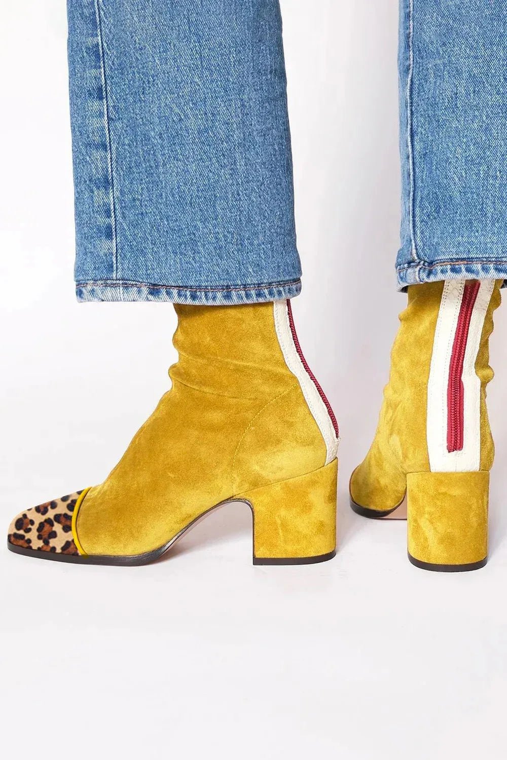 Sienna | Women's Square-Toe Block Heel Ankle Boots