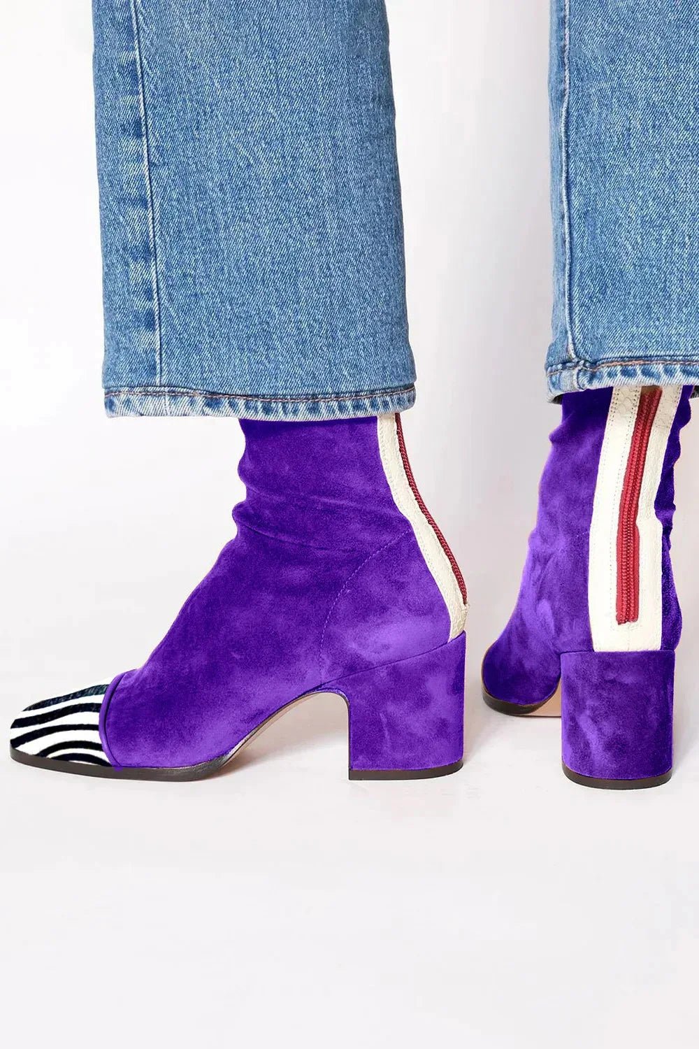 Sienna | Women's Square-Toe Block Heel Ankle Boots