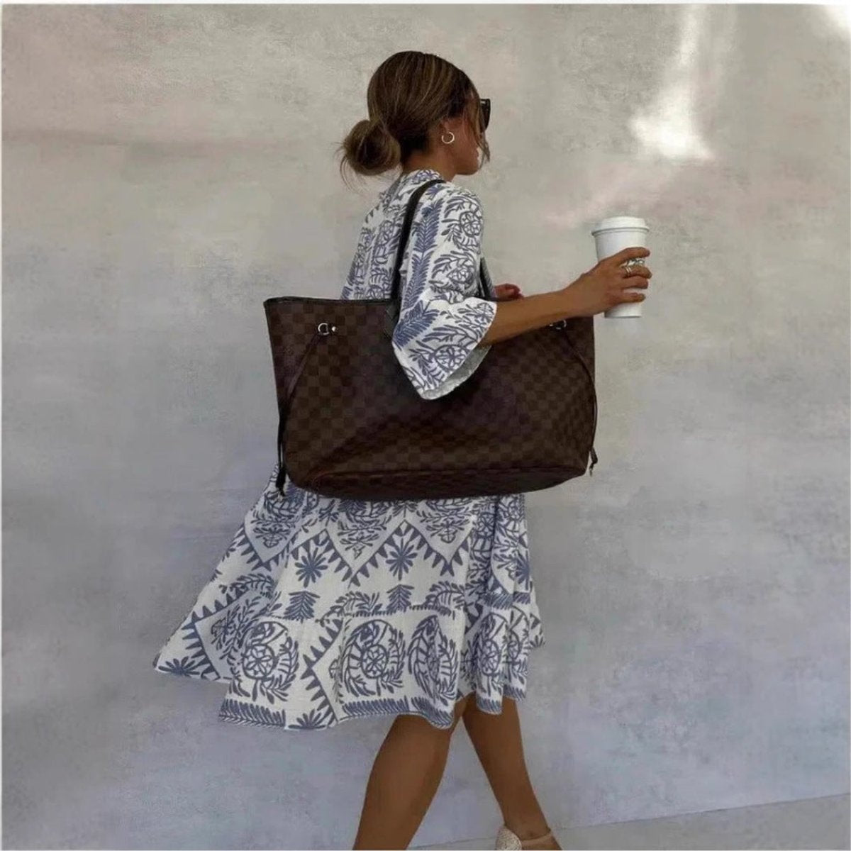 Xanthe | Women's Printed Collared Shirt Dress