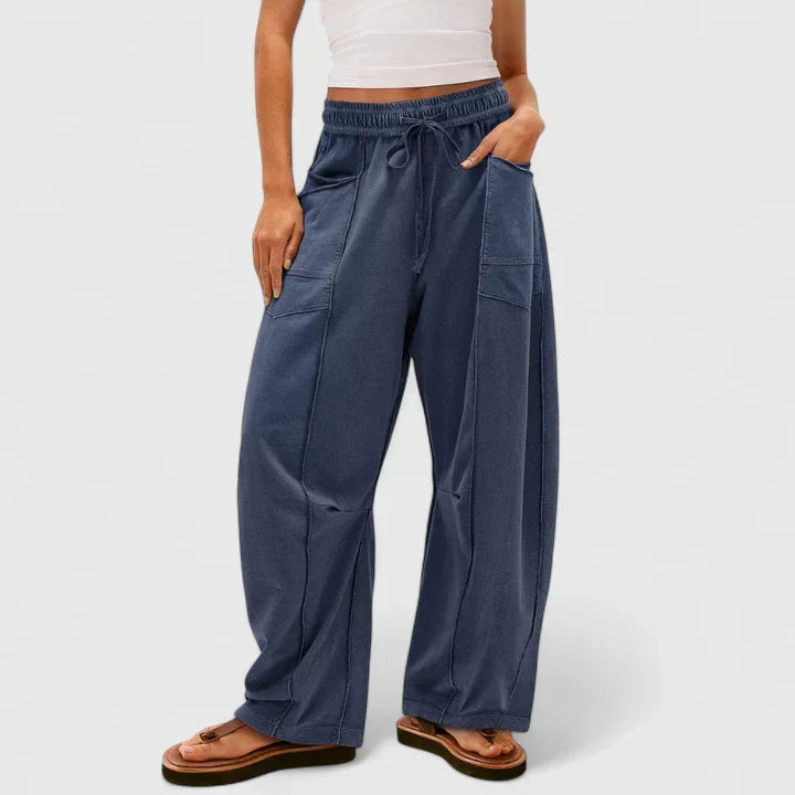 Ysolde | Women's Wide Leg Drawstring Palazzo Pants
