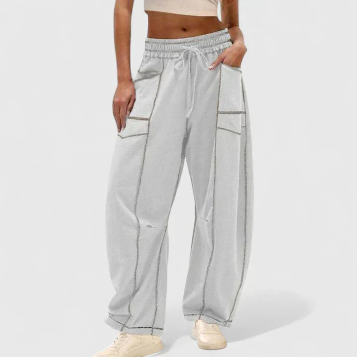 Ysolde | Women's Wide Leg Drawstring Palazzo Pants