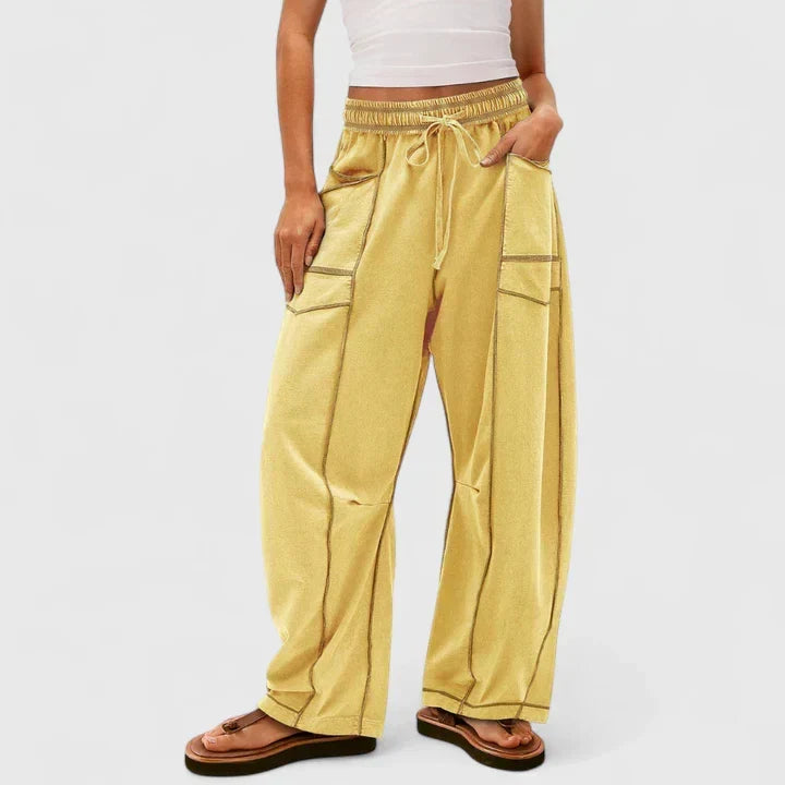 Ysolde | Women's Wide Leg Drawstring Palazzo Pants