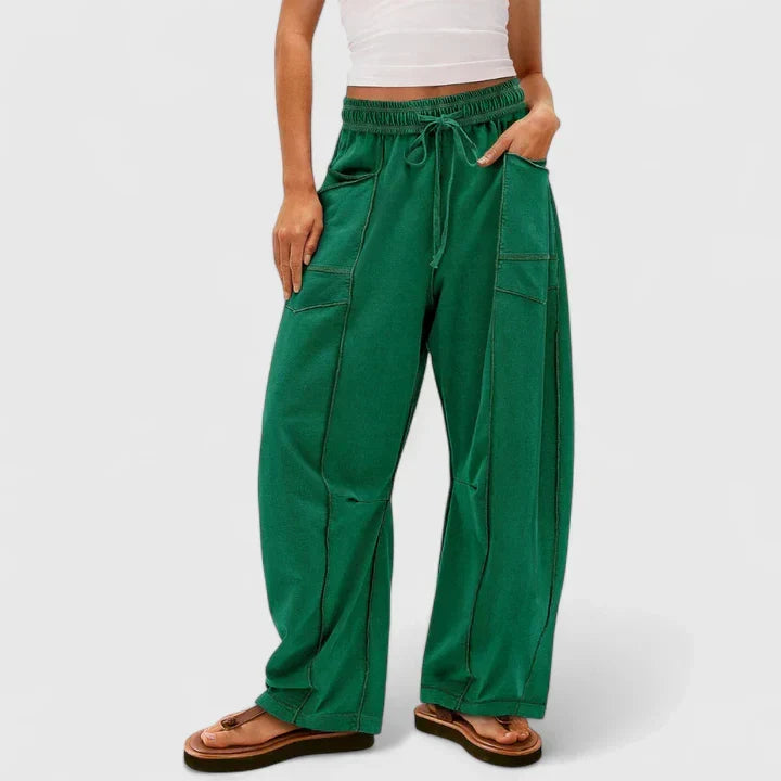 Ysolde | Women's Wide Leg Drawstring Palazzo Pants